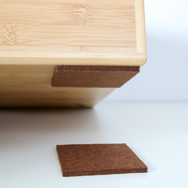 6 x Furniture Felt Pad Sheets Brown 150x110mm Hardwood Floor Protector 5mm thick 