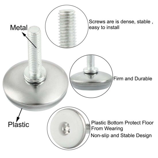 Self leveling clearance chair glides