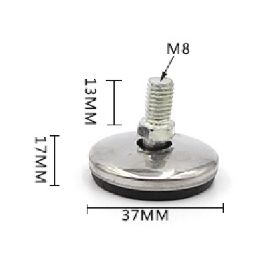 37mm Base Diameter Adjustable Furniture Legs