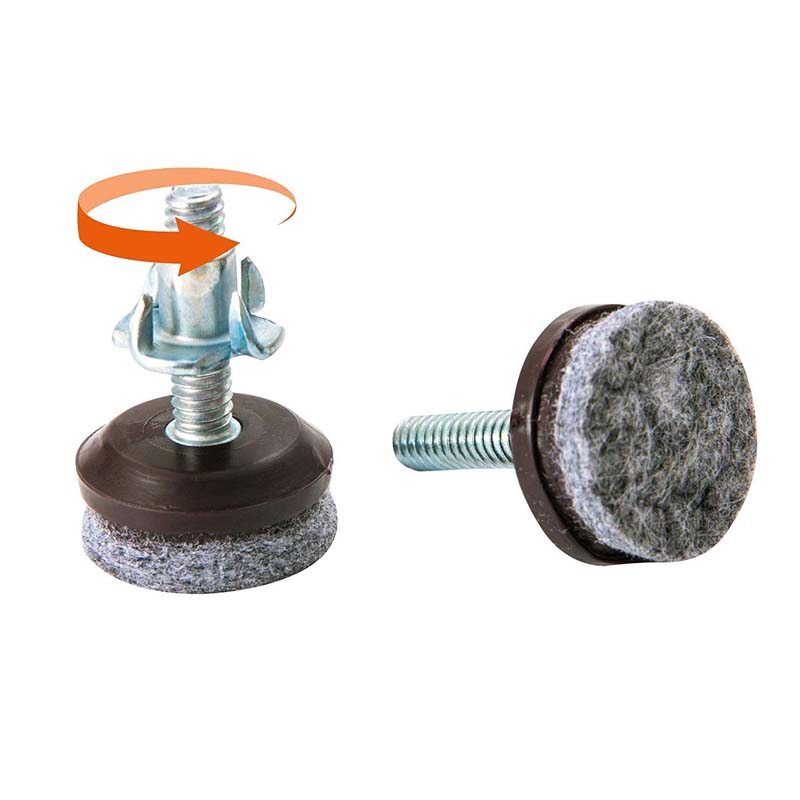 Furniture Levelers Heavy Duty & Integrated High-Density Felt