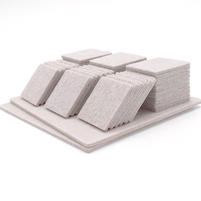 Gray Square 35MM Felt Furniture Pads For Furniture Feet