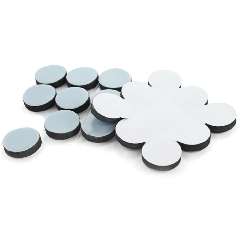 Non-Slip Self Adhesive Furniture Glides Gray Blue Round Furniture Moving Pads