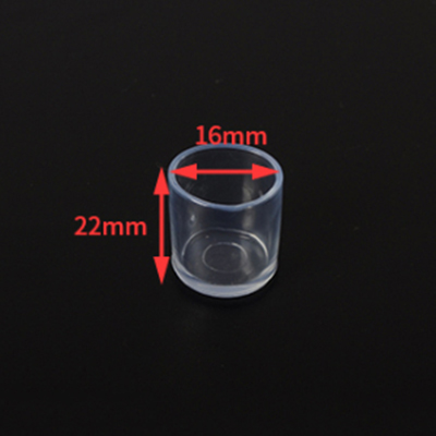 16mm Rubber Table Chair Leg Caps Anti Leg Tips Clear