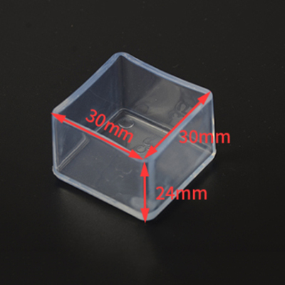 30X30MM Square Rubber Furniture Table Feet Cover Floor Protector Reduce Noise Prevent Scratches