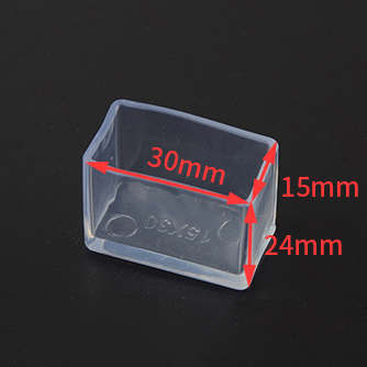 15X30MM Non-Slip Chair Leg Caps Furniture Table Covers Floor Protectors Rubber Square Tips Rectangle