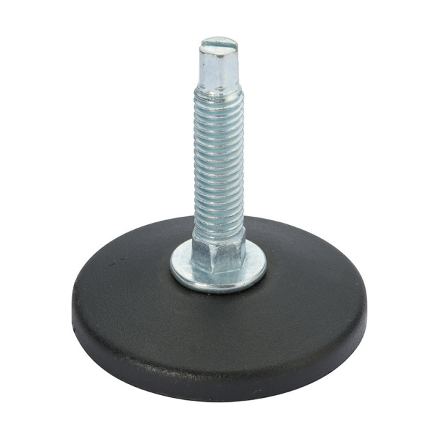 Factory direct sale screw foot pad plastic hinged adjustment foot