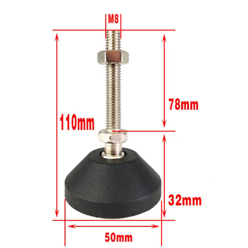 Heavy Duty Leveling Screw Leg Adjustable Feet Leveler Foot for Furniture Mechanical Equipment