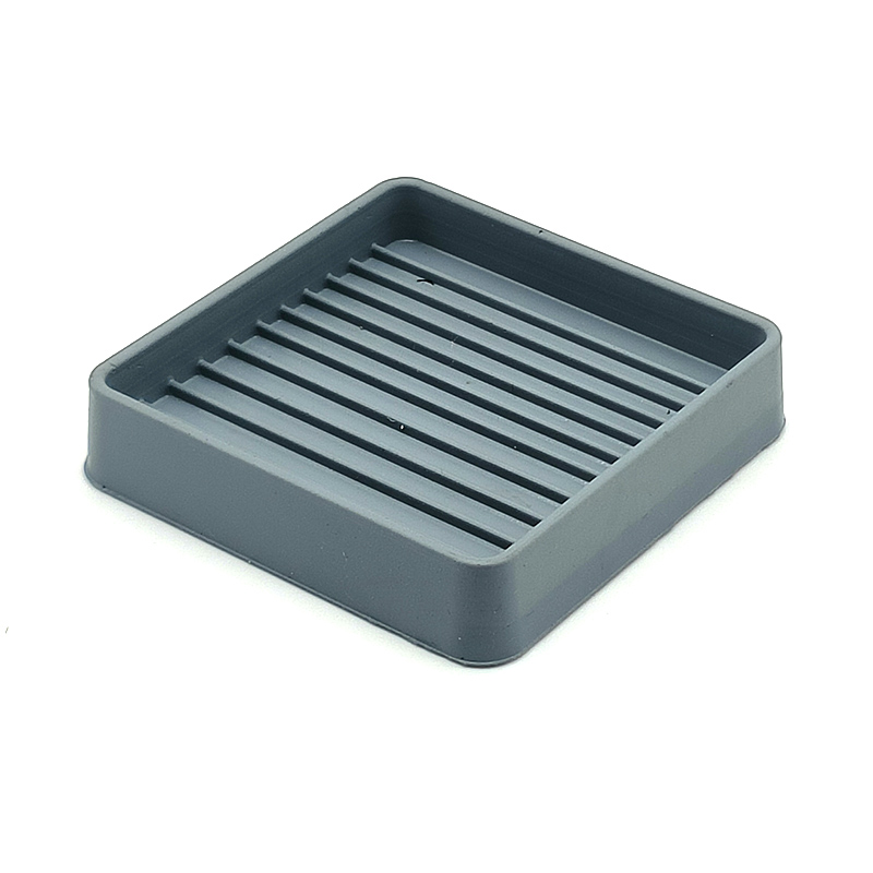 Grey Rubber Furniture Caster Cups with Anti-Sliding Floor Grip